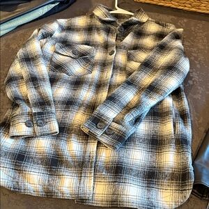 Thread & Supply Gray flannel shacket NWOT